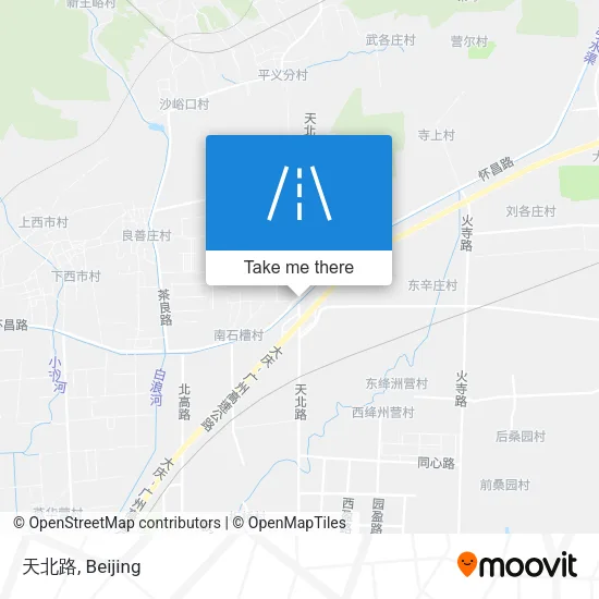天北路 map