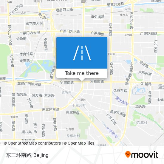东三环南路 map