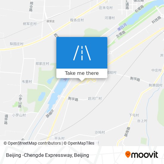 Beijing -Chengde Expressway map