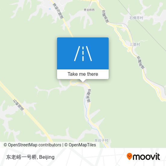 东老峪一号桥 map