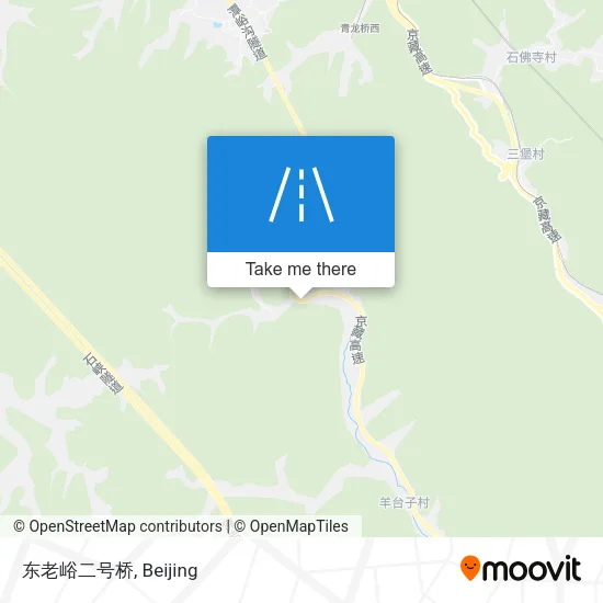 东老峪二号桥 map
