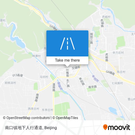 南口镇地下人行通道 map