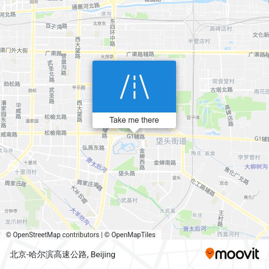 北京-哈尔滨高速公路 map