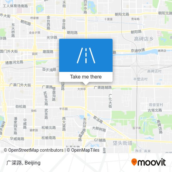 广渠路 map