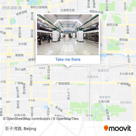 百子湾路 map