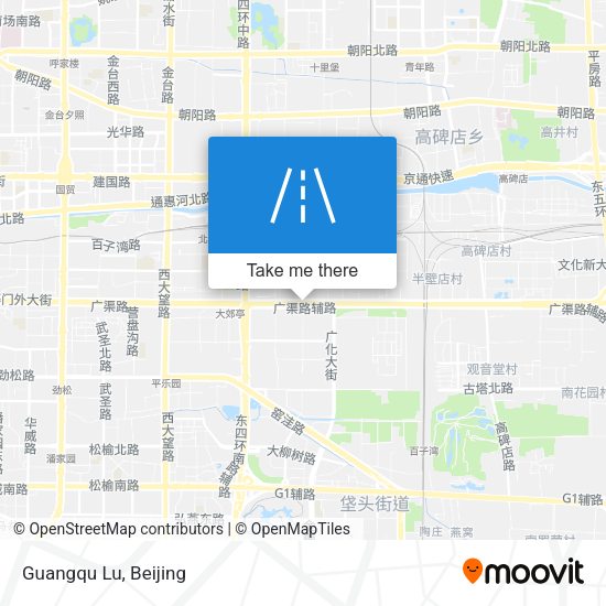 Guangqu Lu map