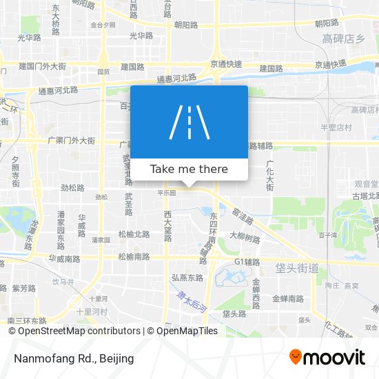 Nanmofang Rd. map