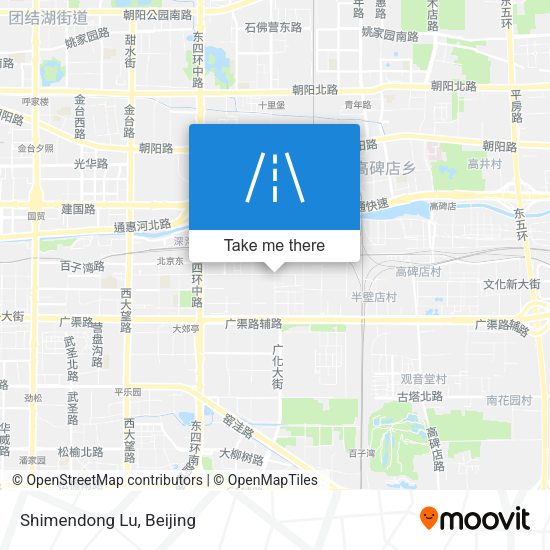 Shimendong Lu map