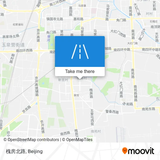 槐房北路 map