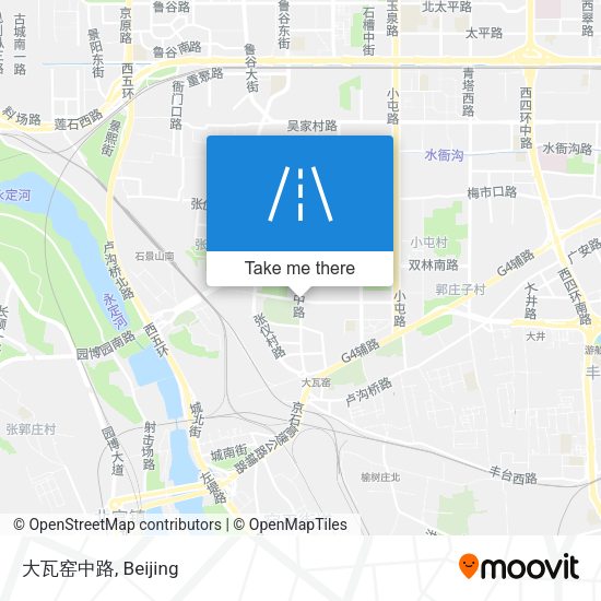 大瓦窑中路 map