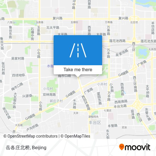 岳各庄北桥 map