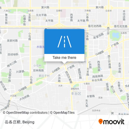 岳各庄桥 map