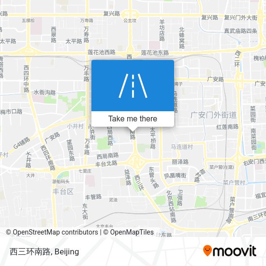 西三环南路 map