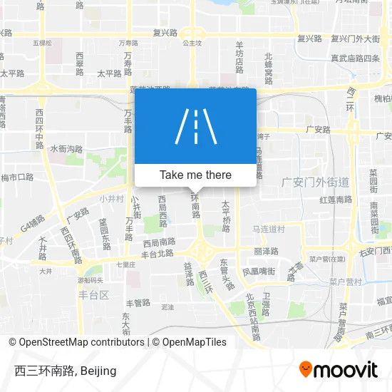 西三环南路 map
