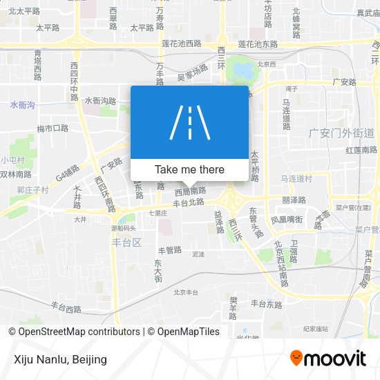 Xiju Nanlu map