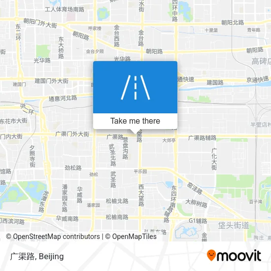 广渠路 map