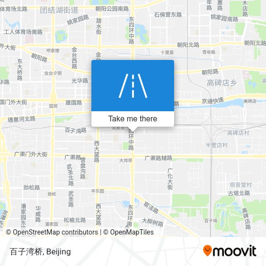 百子湾桥 map