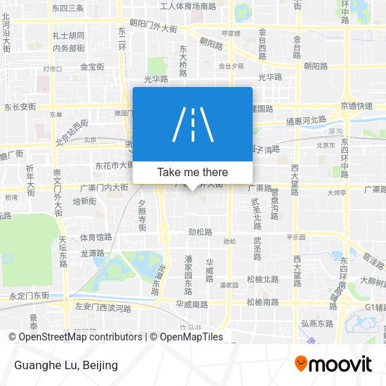 Guanghe Lu map