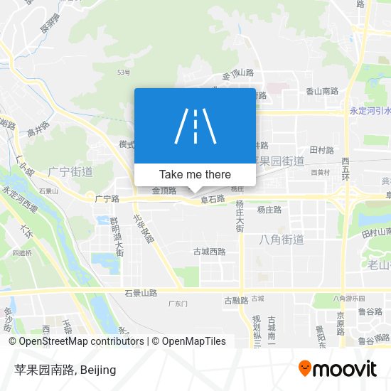 苹果园南路 map
