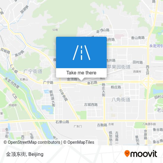 金顶东街 map