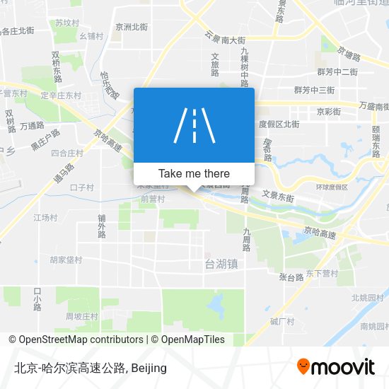 北京-哈尔滨高速公路 map