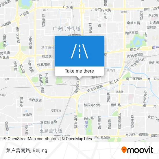 菜户营南路 map