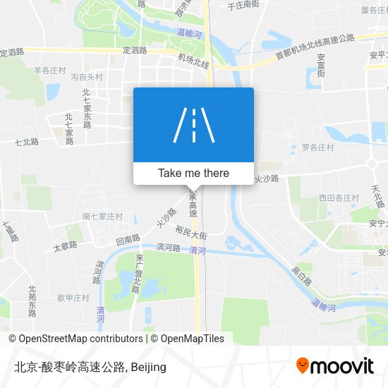 北京-酸枣岭高速公路 map