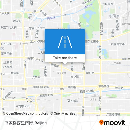 呼家楼西里南街 map