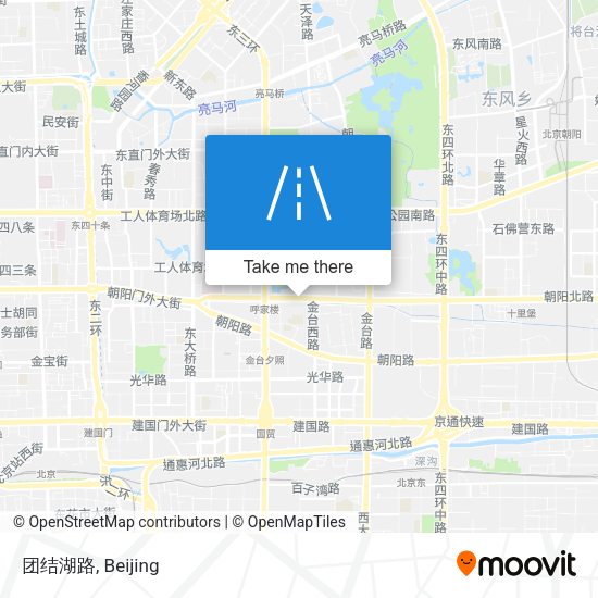 团结湖路 map