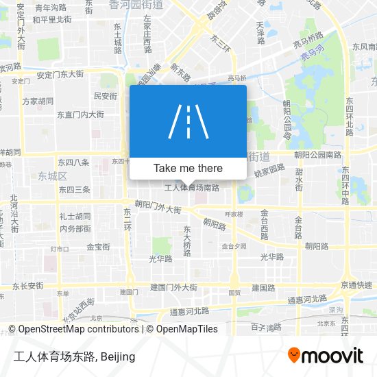 工人体育场东路 map