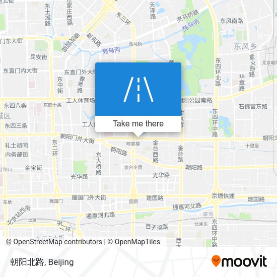 朝阳北路 map