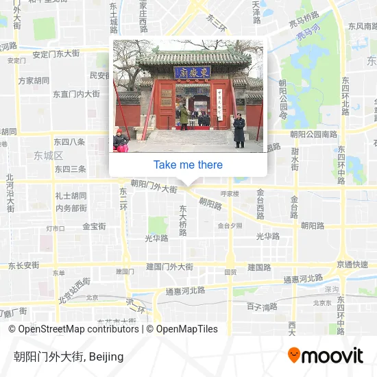 朝阳门外大街 map