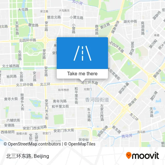 北三环东路 map