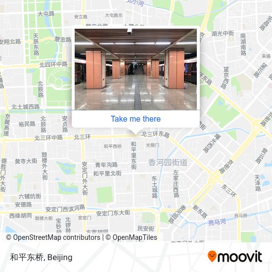 和平东桥 map