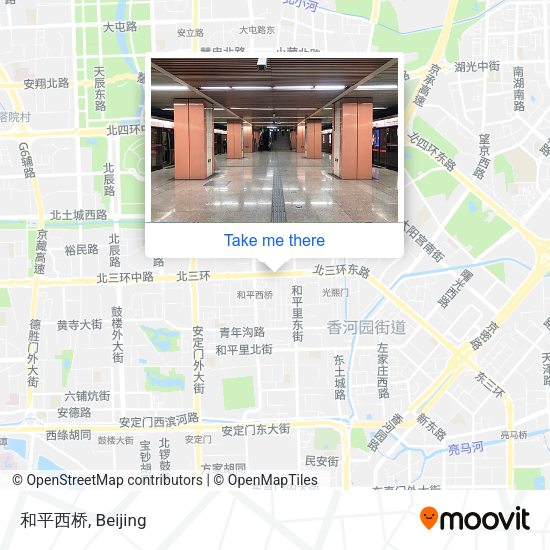 和平西桥 map