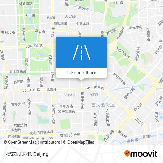 樱花园东街 map