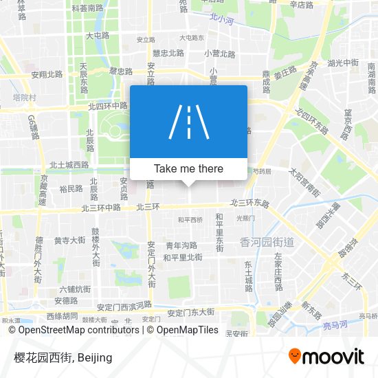 樱花园西街 map