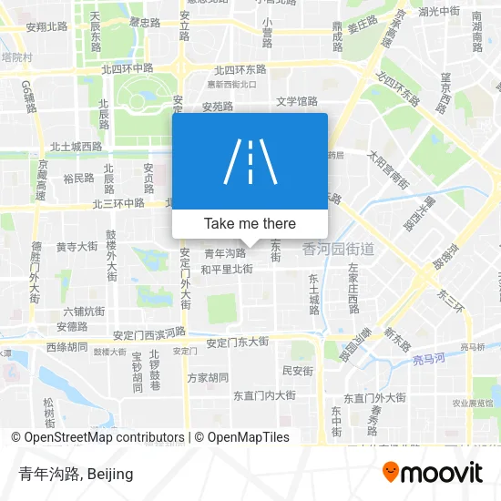 青年沟路 map