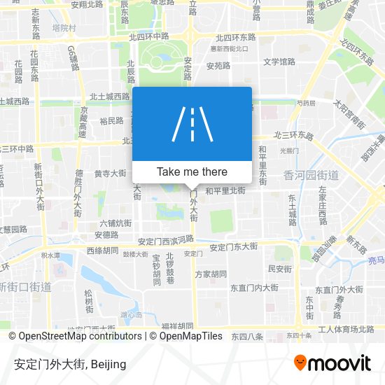 安定门外大街 map