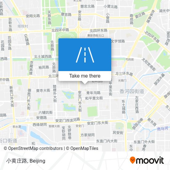 小黄庄路 map