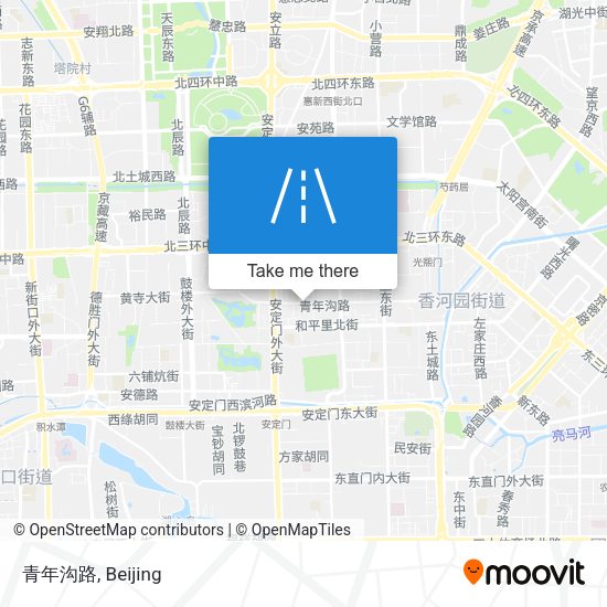 青年沟路 map