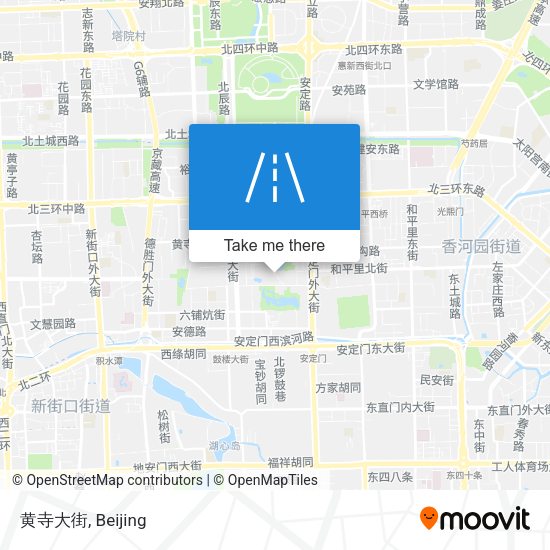 黄寺大街 map