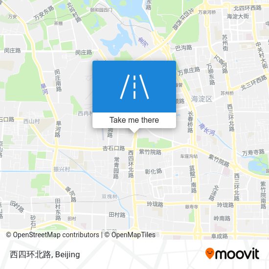 西四环北路 map