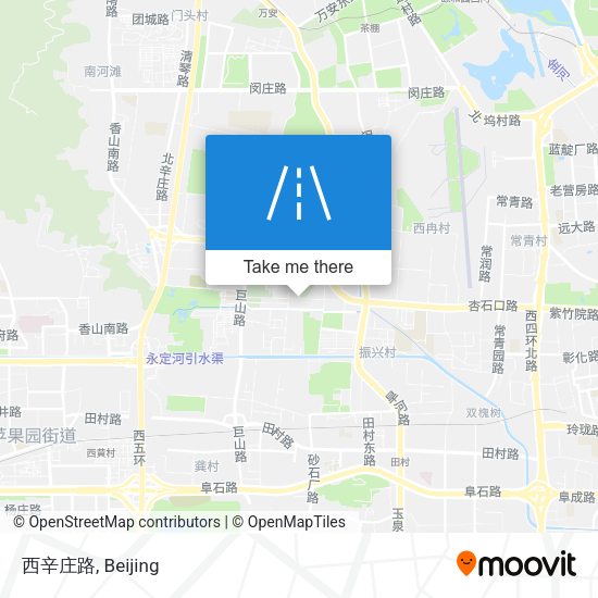西辛庄路 map