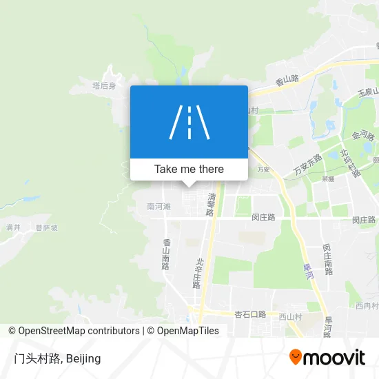 门头村路 map