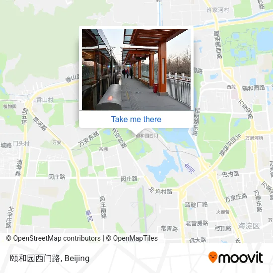 颐和园西门路 map