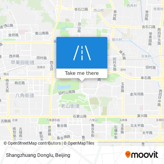 Shangzhuang Donglu map