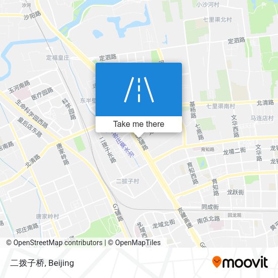 二拨子桥 map