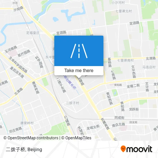 二拨子桥 map
