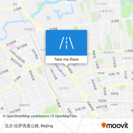 北京-拉萨高速公路 map